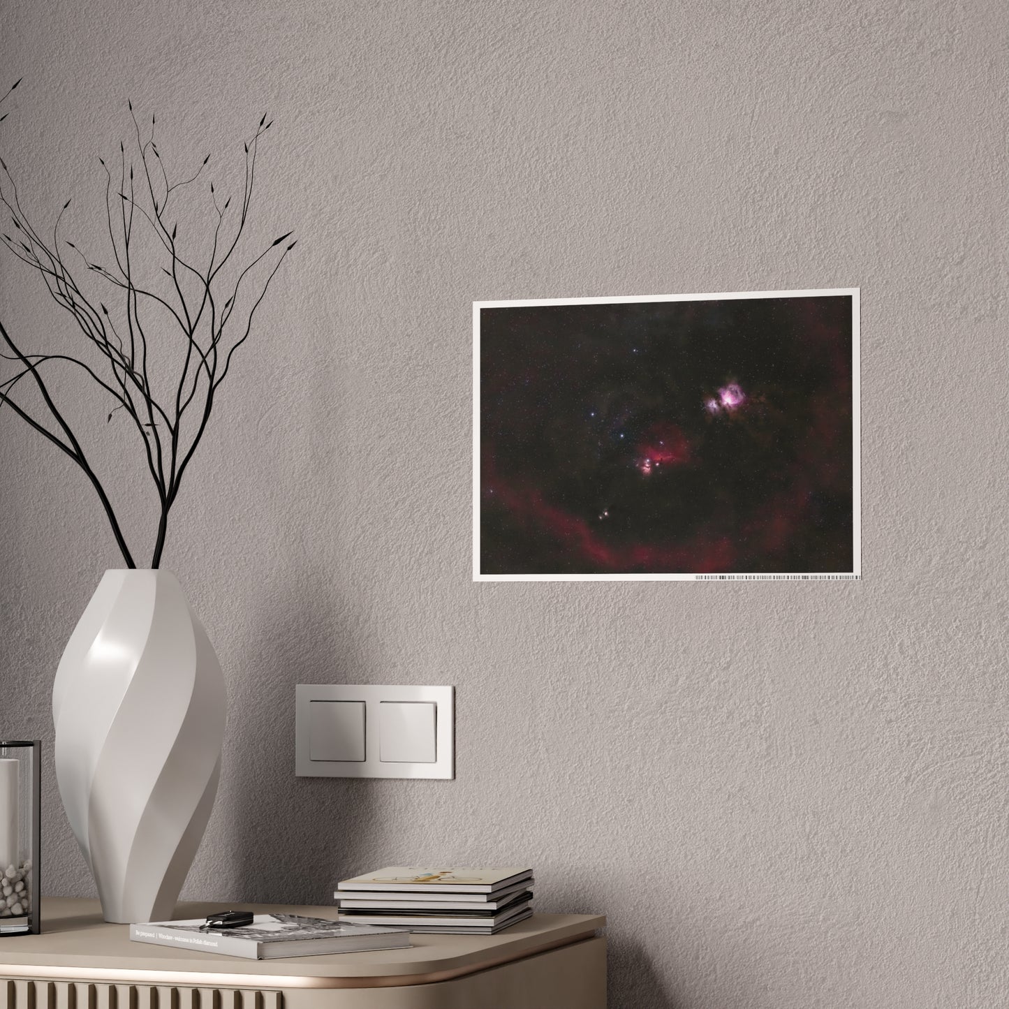 Orion Constellation Glass-Covered Poster (Glossy) | Space Wall Art for Home Decor