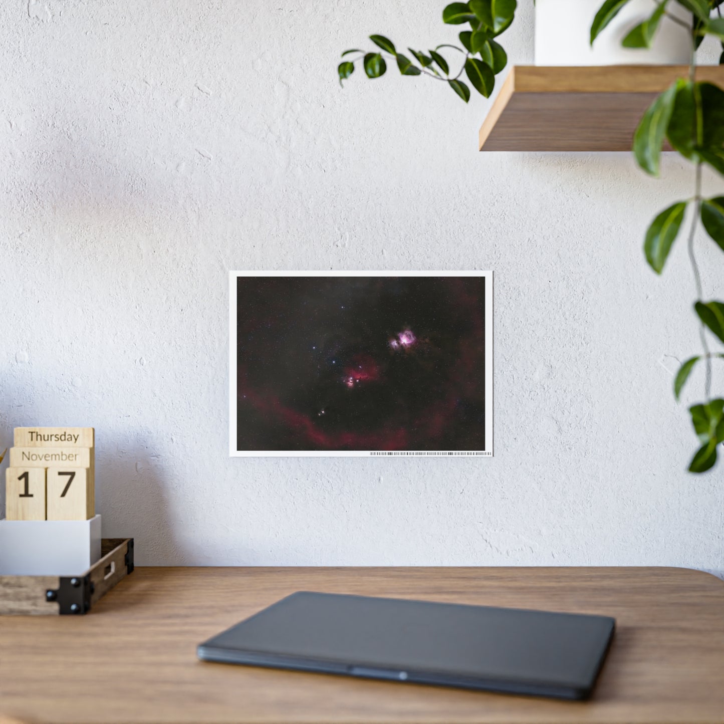 Orion Constellation Glass-Covered Poster (Glossy) | Space Wall Art for Home Decor